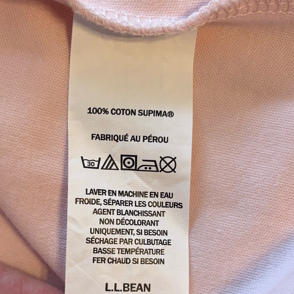L.L Bean Tops Split-Neck Tunic 3/4 Sleeve - Picture 9 of 10